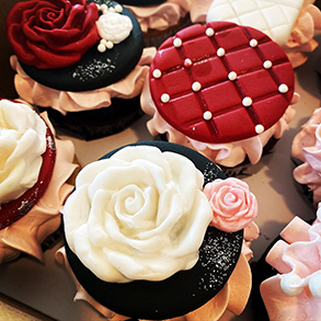 Chanel themed cupcakes